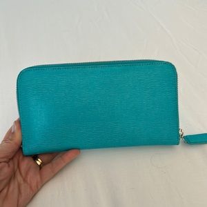 Talbots turquoise wallet